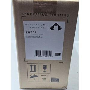 Generation Lighting 8607-15 Flood Light Adjustable Two Swivel White Finish